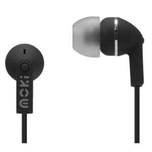 Moki Dots ACC-HPDOT Wired In-Ear Headphones - Black - NZ DEPOT