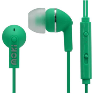 Moki Dots ACC-HPDOT Wired In-Ear Headphones - Green - NZ DEPOT