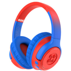 Moki Mixi Kids Volume Limited Wireless Headphones - Blue Red - NZ DEPOT