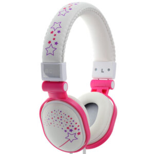 Moki Popper ACC-HPP Wired On-Ear Headphones - Sparkles White - NZ DEPOT