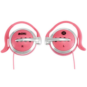 Moki Wired Clip-on Headphones - Pink - NZ DEPOT