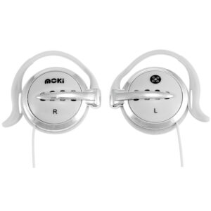 Moki Wired Clip on Headphones White NZDEPOT - NZ DEPOT