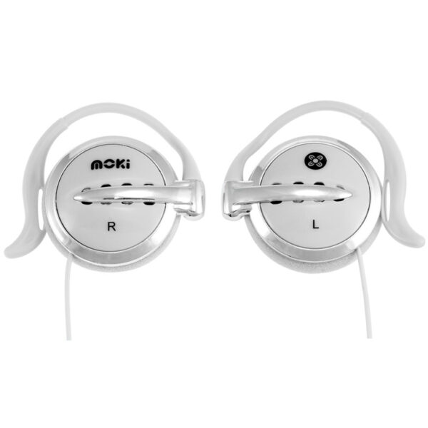 Moki Wired Clip-on Headphones - White - NZ DEPOT