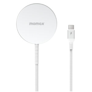 Momax Magsafe 15W Wireless Charging Pad with 2M Rugged Cable - White - Apple Magsafe Certified