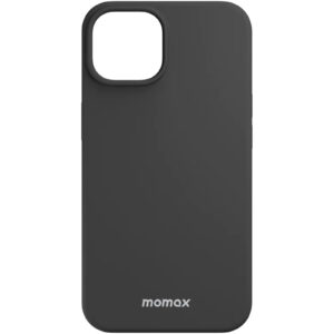 Momax iPhone 14 Plus (6.7") Liquid Silicone Magnetic Case - Black - Silicone Grip