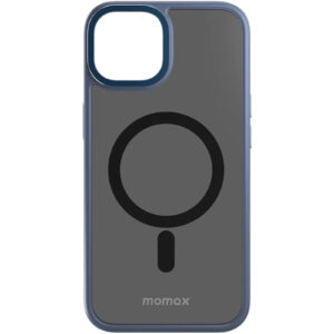 Momax iPhone 14 Pro Max (6.7") Hybrid Magnetic Case - Blue - Metal Ring Camera Protection