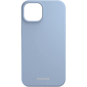Momax iPhone 14 Pro Max (6.7") Liquid Silicone Magnetic Case - Light Blue - Silicone Grip