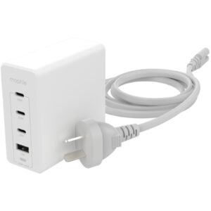 Mophie 120W USB C PD GaN Wall Charger White Compact Size Up to 120W Fast Charging Apple iPhones Samsung Smart Phones Solid Construction NZDEPOT - NZ DEPOT