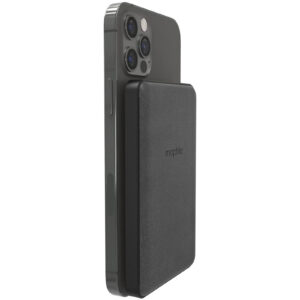 Mophie 5000mAh Magnetic Wireless Charging Power Bank Black Compact Ligjtweight Design Compatible with Apple MagSafe Charging Qi Wireless Charging Snap Adapter Included for non magsafe devices. NZDEPOT - NZ DEPOT