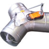 Motorized Damper Diverting Branch 350dia - MDDB350 - Duct Fittings - Dampers - Plastic & Metal