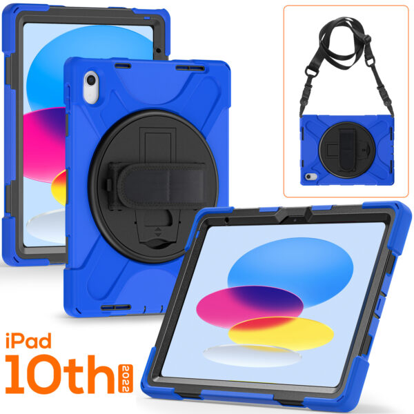 NZSTEM For iPad 10.9 Blue Tough Cover Shock Proof Case Fit 10th