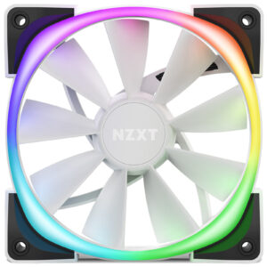 NZXT Aer 120 RGB 2 White 120mm Single Case Fan. RGB