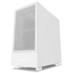 NZXT H5 White Flow Edition ATX MidTower Gaming Case Tempered Glass CPU Cooling Support Upto 165mm GPU Support Upto 365mm 280mm Rad Supported 7X PCI Slots Front IO 1XUSB 1XType C HD Audio NZDEPOT - NZ DEPOT