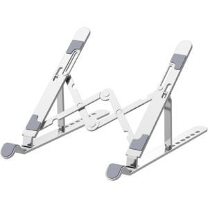 Nulaxy A2 Aluminum Laptop Stand Silver 7 Angles Height Compatible with 10 17 Apple MacBook Laptops NZDEPOT - NZ DEPOT