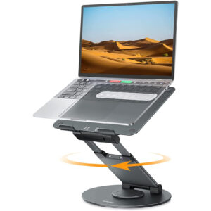 Nulaxy LS18 360° Rotating Laptop Stand - Grey