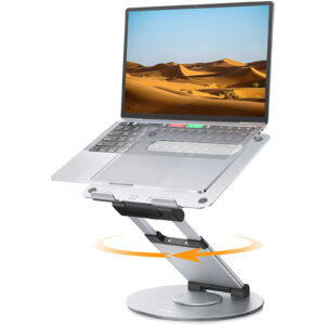 Nulaxy LS18 360° Rotating Laptop Stand - Silver