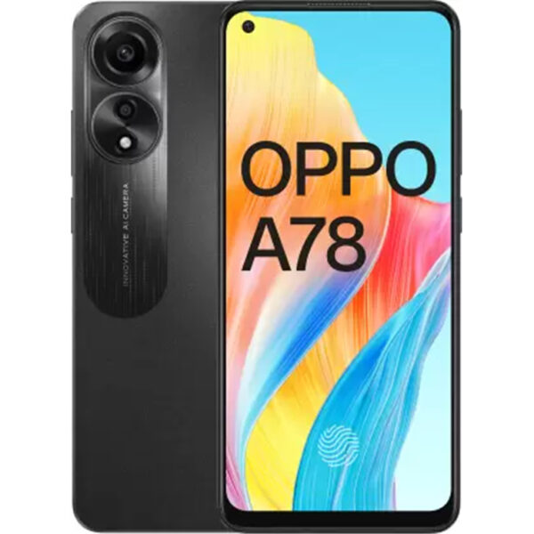 OPPO A78 (2023) Dual SIM Smartphone 8GB+128GB - Mist Black - 6.43'' 90Hz FHD+ AMOLED Display