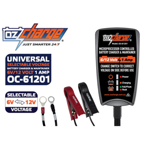 OZ CHARGE OC 61201 Battery Charger and Maintainer - NZ DEPOT