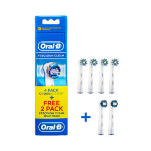 Oral-B EB50-4PC CrossAction + Precision Clean Brush Head Refill Pack (includes CrossAction EB50 x 4 & Precision EB20 x 2) - NZ DEPOT