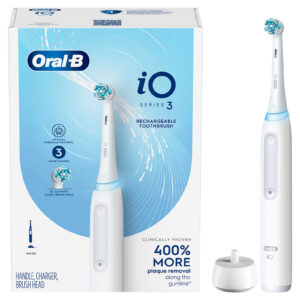 Oral-B iO Series 3 Electric Toothbrush (Black) with charging stand - NZ DEPOT