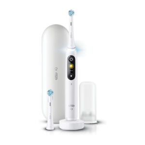 Oral-B iO Series 8 Electric Toothbrush (white) with charging stand and travel case - NZ DEPOT