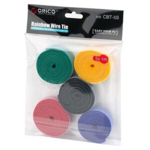 Orico Cable Management Band 5x 1M Reusable Dividable Hook and Loop Cable Tie CBT 5S NZDEPOT - NZ DEPOT