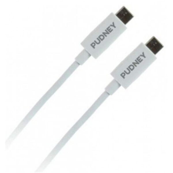 PUDNEY P1127 USB C PLUG TO USB C PLUG V3.1 1 METRE WHITE - NZ DEPOT