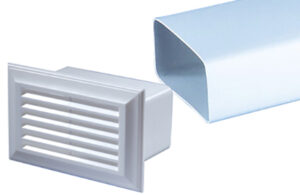 PVC Flexi Plastic Duct Flat 64x208mm x 3m BEBE to fit 60x2 VE6601 Duct PVC Ducting 1 - NZ DEPOT