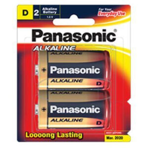 Panasonic LR20T/2B Alkaline Batteries D-Size 2 Pack 1.5V - NZ DEPOT