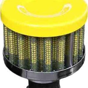 Performance Breather Filter Yellow - Chrome-plated steel base -  Made with pre-dyed synthetic media for lasting colour -  Includes a stainless steel adjustable clamp -  Ideal for filtering the air going in and out -  Features 12 mm flange diameterStarting as a one-man operation in 1984