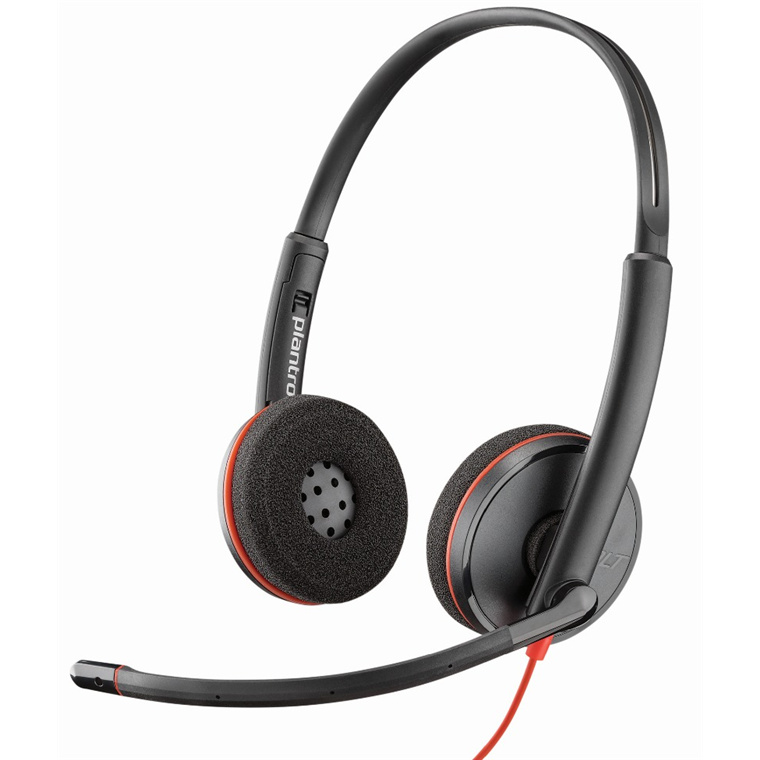 Poly Blackwire C3220 Wired Noise Cancelling Over the head Binaural Headset NZDEPOT 1 - NZ DEPOT