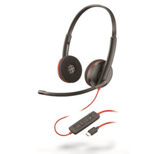Poly Blackwire C3220 Wired Noise Cancelling Over the head Binaural Headset NZDEPOT - NZ DEPOT