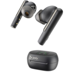 Poly Voyager Free 60 USB True Wireless Noise Cancelling In Ear UC Earset Carbon Black NZDEPOT - NZ DEPOT
