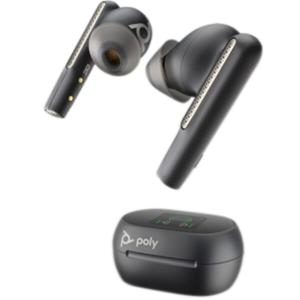Poly Voyager Free 60+ USB True Wireless Noise Cancelling In-Ear UC Earset - Carbon Black - NZ DEPOT