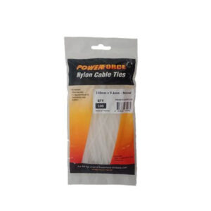 Powerforce POWCT1503NT-100 Cable Tie Natural 150mm x 3.6mm Nylon 100pk - NZ DEPOT