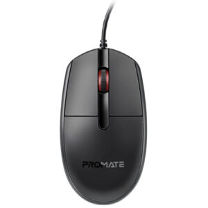 Promate 3 Button Wired Optical Mouse with 1200dpi Eronomic Design with up to NZDEPOT - NZ DEPOT