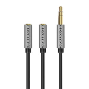 Audio cable splitter Colour Black - NZ DEPOT