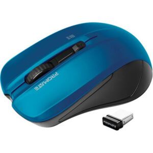 Promate CONTOUR.BL Ergonomic Wireless Mouse - Blue - NZ DEPOT