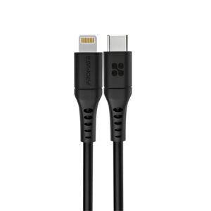 Promate POWERLINK-300.BK 3m 20W PD USB-C to Lightning Charge & Sync Cable. ForAppleiPhone