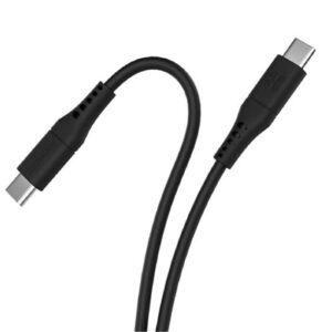 Promate POWERLINK-CC120B PROMATE 1.2m USB-C Data andChargingCable.DataTransferRate480Mbs.60WPowerDelivery. Durable Soft Silicon Cable. Tangle Resistant.25000+ Bend Tested. Black - NZ DEPOT