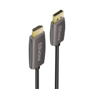 Promate PROLINK-DP200 PROMATE 2m DisplayPort to HDMI Cable. Max Resolution 4K60Hz.TransferRate18Gbps. Superior Stability with no Signal Loss. Reinforced Corrosion Resistant Connections - NZ DEPOT