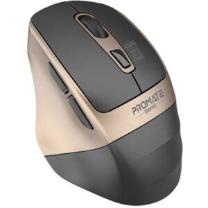 Promate SAMIT.GLD Ergonomic Silent Click Wireless Mouse with up to 2200 DPI - 10m Working Range - - NZ DEPOT