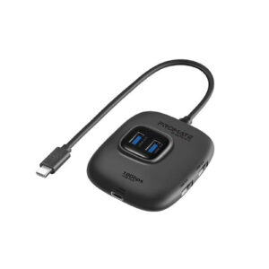 Promate SNAPHUB-4 4-in-1 Ultra-Fast Hub with USB-A Input. Includes 4 x USB-APorts.TransferRate up to 10Gbps. Compatible with Windows 10/8/7 & & Mac OS 10.2 & Above. Plug and Play - NZ DEPOT