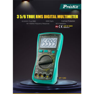 ProsKit MT-1280 3 5/6 Digital True RMS Multimeter