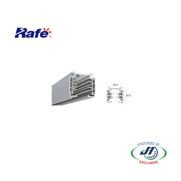 Rafe 3Phase-4Wire 2M Track Wh (Track Only) - Cs-Cgd-Pro-0420-Wh-Nz -  - Tracklights - Lighting