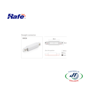 Rafe I Connector WH CS CGD PRO 0434 WH NZ Tracklights Lighting NZ DEPOT - NZ DEPOT