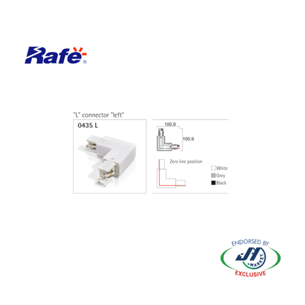 Rafe L Connector Wh - Cs-Cgd-Pro-0435L-Wh-Nz -  - Tracklights - Lighting