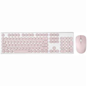 Rapoo RAPOO-X260-PK X260 Wireless Optical Mouse & Keyboard - Pink - NZ DEPOT