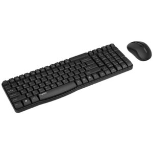 Rapoo X1800S Wireless Multimedia Keyboard & Mouse Combo - Black - NZ DEPOT