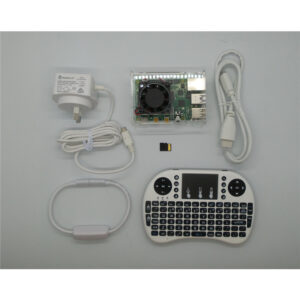 Raspberry Pi 4 Model B 4GB Home Use 4K KODI Media Player Kit Pack White Edition
